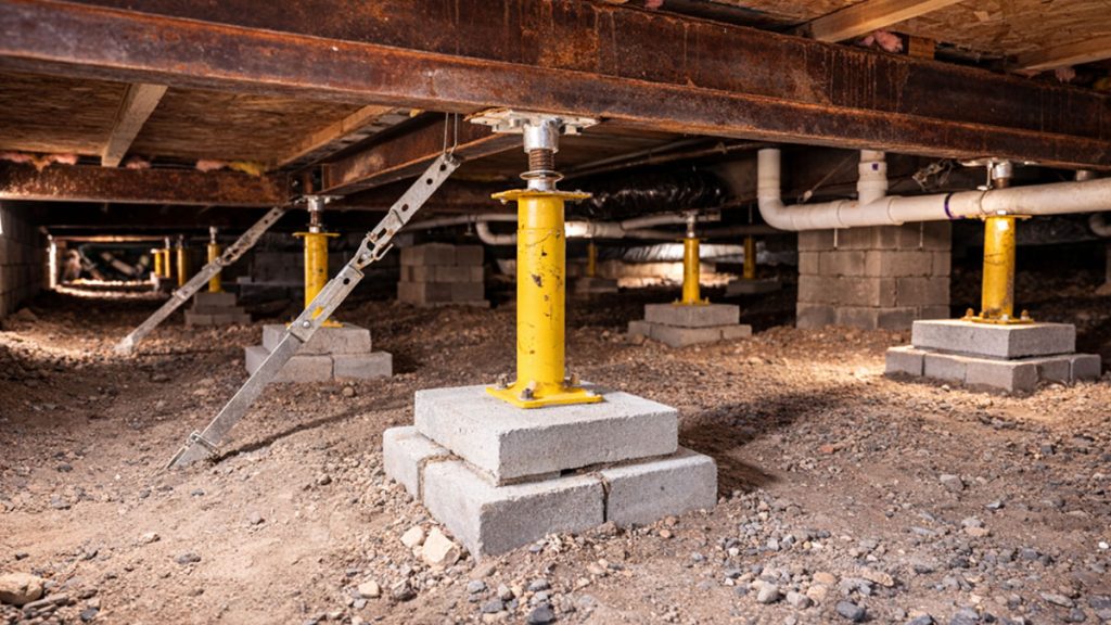 crawl space structural support and anchorage inspection under manufactured home in maricopa county az