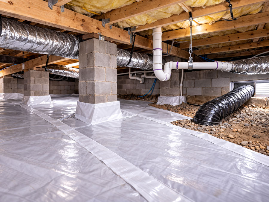 manufactured home crawl space clearance and vapor barrier inspection in maricopa county az