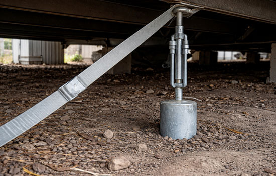 manufactured home tie down anchors and strap system in glendale az call (623) 915-1447