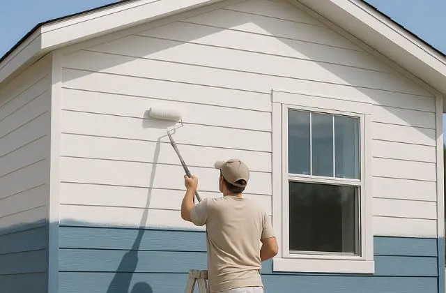 Mobile home interior and exterior painting, call (623) 915-1447