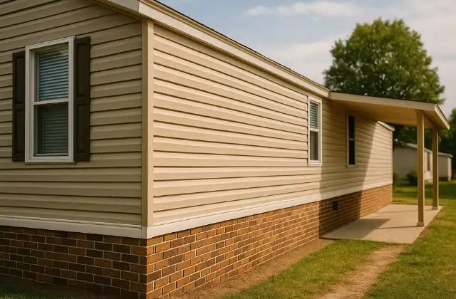 Mobile home skirting and siding in Arizona, call Mesic at (623) 915-1447